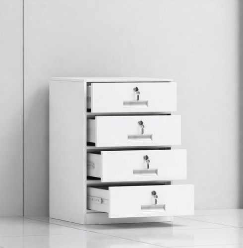 Fully assembled drawer white - assembled,