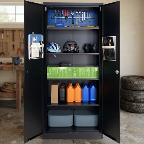 Metal storage cupboard - metal,