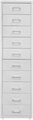White metal filing cabinet - metal,